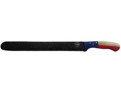 Lone Star Brisket Knife - Blackened Steel - 17" Overall Length