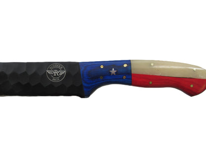 Lone Star Brisket Knife - Blackened Steel - 17" Overall Length
