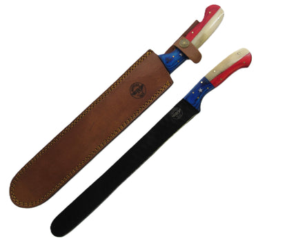 Lone Star Brisket Knife - Blackened Steel - 17" Overall Length