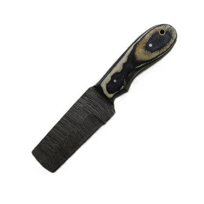 Marblewood Utility Bull Knife - Fixed Blade - Damascus Steel