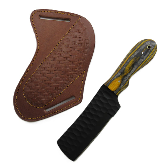 Steelhorn Utility Bull Knife - Fixed Blade - Blackened Steel