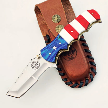 The Patriot Utility Folding Knife - Stainless Steel