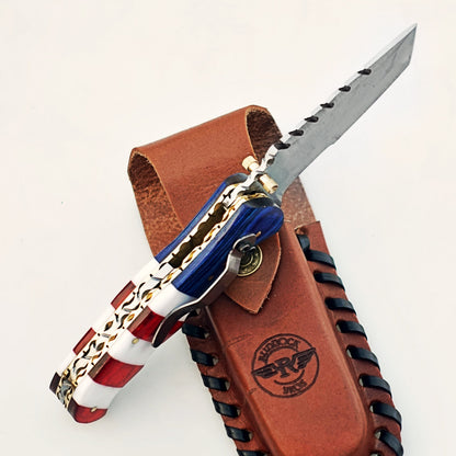 The Patriot Utility Folding Knife - Stainless Steel