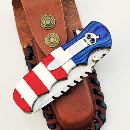 The Patriot Utility Folding Knife - Stainless Steel