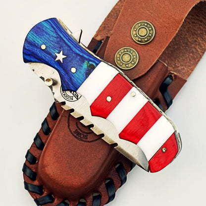 The Patriot Utility Folding Knife - Stainless Steel