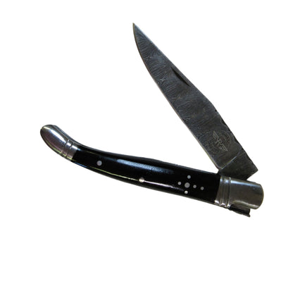 Monsignor Folding Knife - Damascus Steel