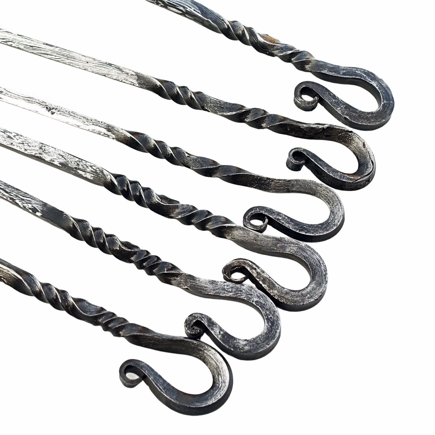 Damascus steel kebab skewer set the ultimate kebab by Ruddock Bros