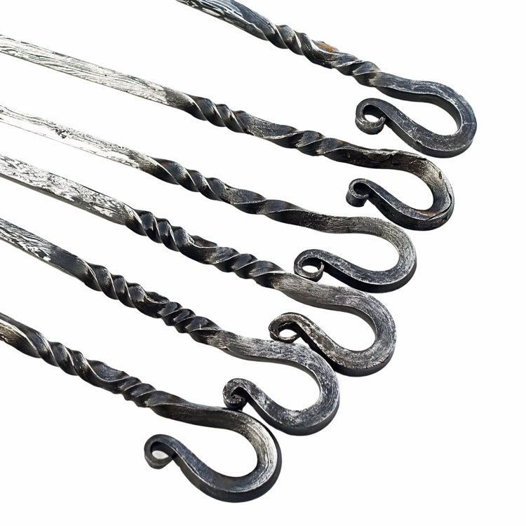 Damascus steel kebab skewer set the ultimate kebab by Ruddock Bros