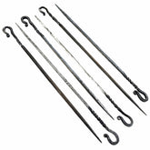 Damascus steel kebab skewer set the ultimate kebab by Ruddock Bros
