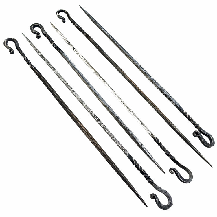 Damascus steel kebab skewer set the ultimate kebab by Ruddock Bros