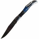 pocket knife by Ruddock Bros with hardwood handle and corkscrew stainless steel El Paso Texas