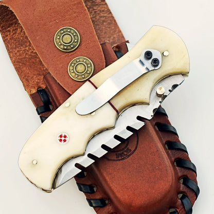 The Great White Utility Folding Knife - Stainless Steel