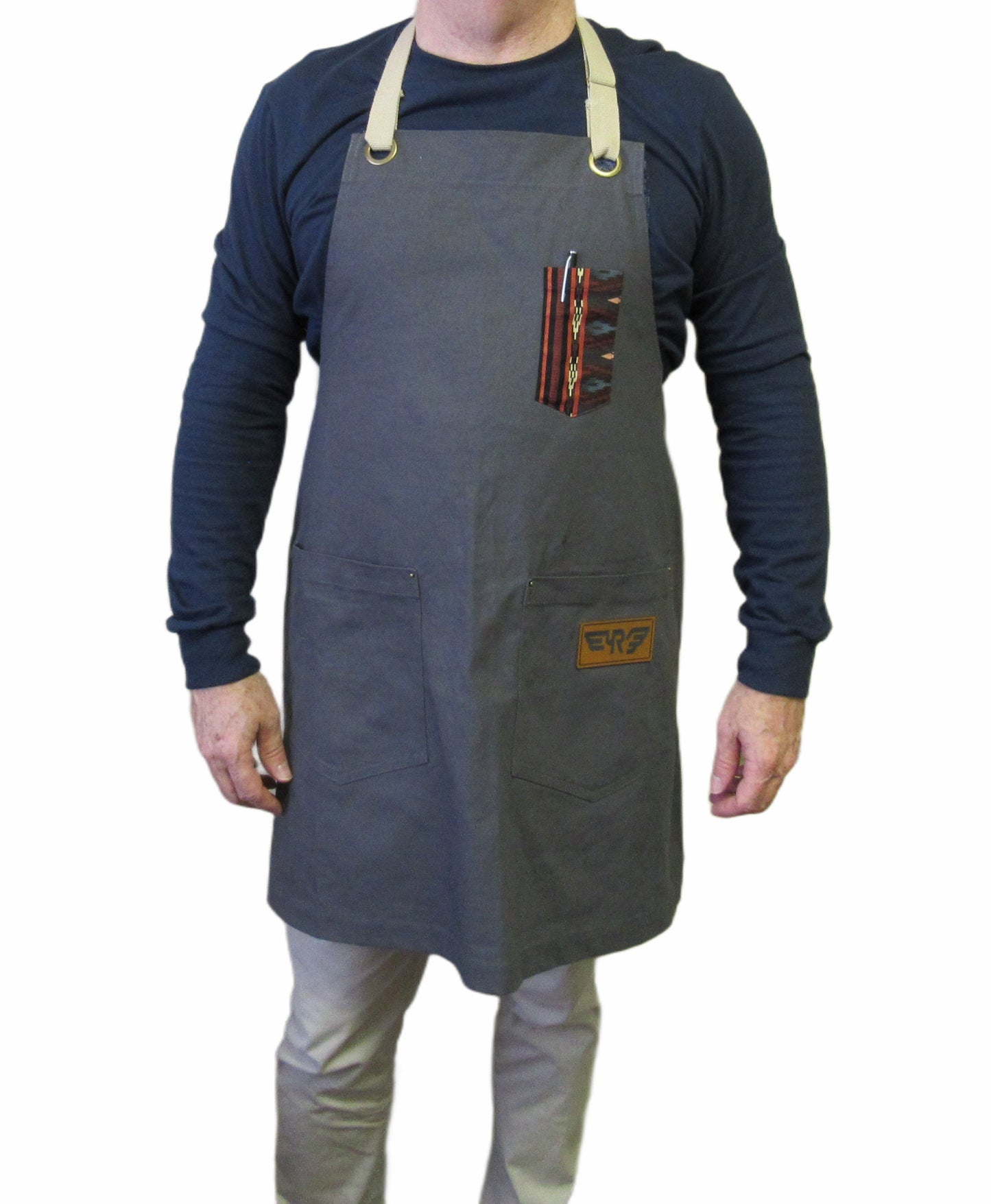 Grill Master tan apron by Ruddock Bros El Paso Texas Ruddock Shirts