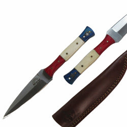 Lone Star Letter Opener - 4" Fixed Blade - Damascus Steel