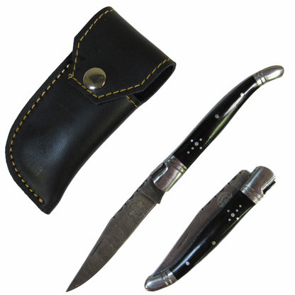 Monsignor Folding Knife - Damascus Steel