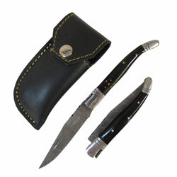 Monsignor Folding Knife - Damascus Steel