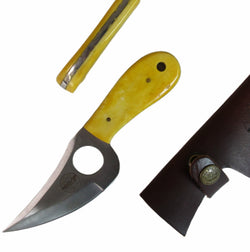 Mule Skinner Gold Knife - Fixed Blade - Stainless Steel