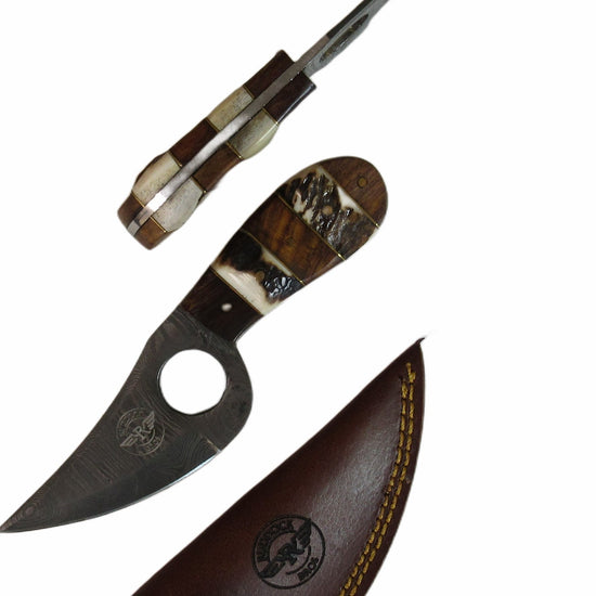 Mule Skinner Balboa Knife - Fixed Blade - Damascus Steel