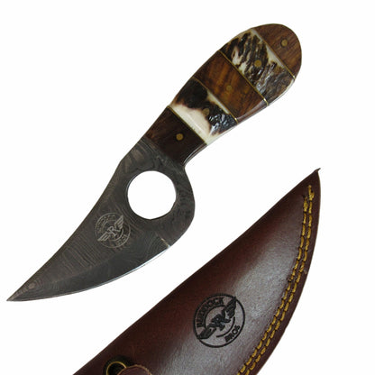 Mule Skinner Balboa Knife - Fixed Blade - Damascus Steel