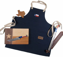 Grill Master Apron - Navy Cotton Canvas - Lone Star