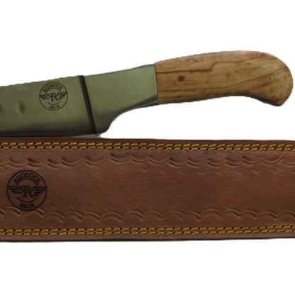Olive Hardwood Handle Brisket Knife - Stainless Steel - 19" Overall Length